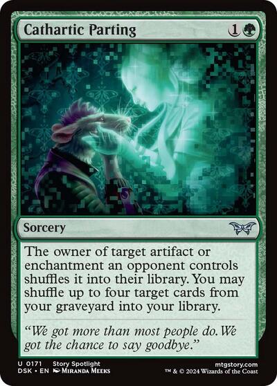 Cathartic Parting (DSK) #171 Uncommon (Lightly Played) Duskmourn: House of Horror Magic: The Gathering: 2024