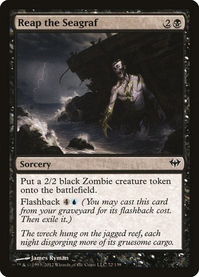 Reap the Seagraf (DKA) #72 Common (Lightly Played) Dark Ascension Magic: 2012