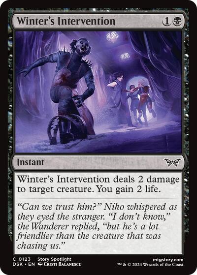 Winters Intervention (DSK) #123 Common Duskmourn: House of Horror Magic: The Gathering: 2024