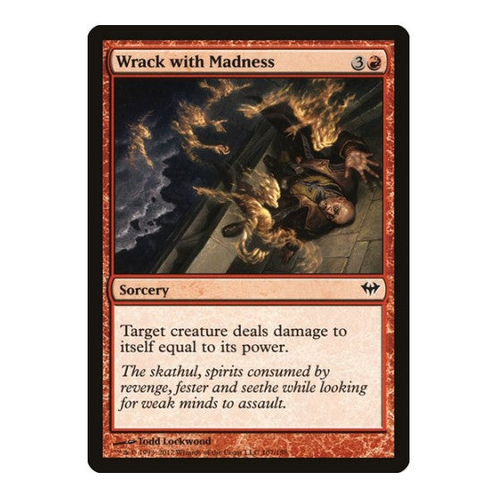 Wrack with Madness (DKA) #107 Common (Lightly Played) Dark Ascension Magic: The Gathering: 2012