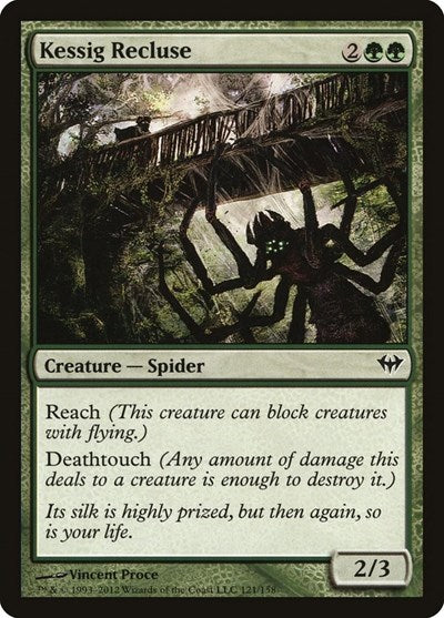 2012 Magic: Dark Ascension (DKA) - Kessig Recluse (#121, Common)