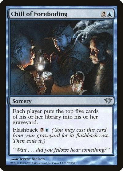 Chill of Foreboding (DKA) #32 Uncommon (Lightly Played) Dark Ascension Magic: The Gathering: 2012