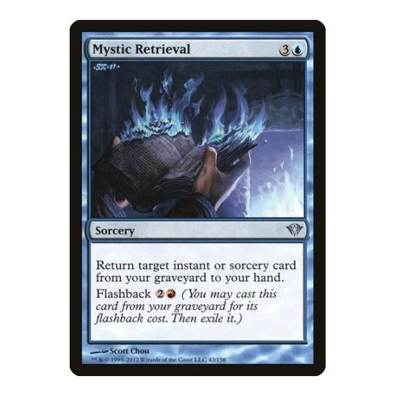 Mystic Retrieval (DKA) #42 Uncommon (Lightly Played) Dark Ascension Magic: The Gathering: 2012