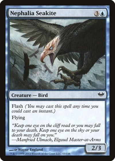 Nephalia Seakite (DKA) #43 Common (Moderately Played) Dark Ascension Magic: The Gathering: 2012
