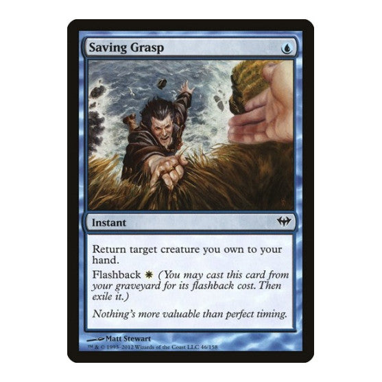 Saving Grasp (DKA) #46 Common (Moderately Played) Dark Ascension Magic: The Gathering: 2012