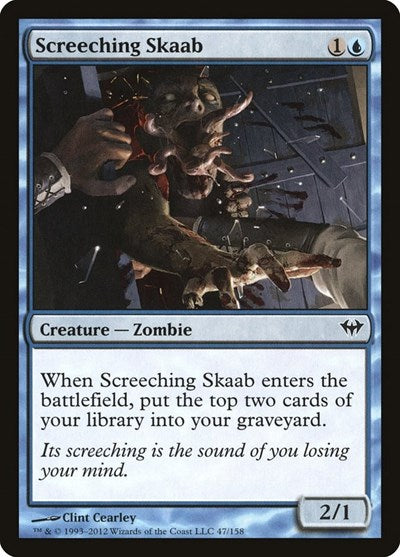 Screeching Skaab (DKA) #47 Common (Lightly Played) Dark Ascension Magic: The Gathering: 2012