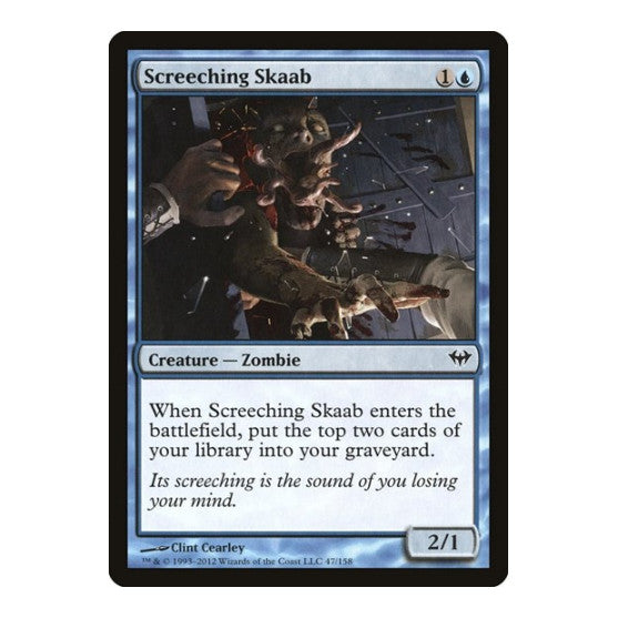 Screeching Skaab (DKA) #47 Common Dark Ascension Magic: The Gathering: 2012