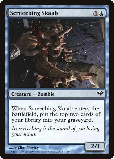 Screeching Skaab (DKA) #47 Common Dark Ascension Magic: The Gathering: 2012