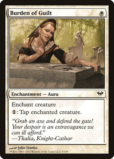 Burden of Guilt (DKA) #4 Common Dark Ascension Magic: 2012