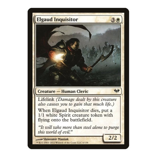 Elgaud Inquisitor (DKA) #6 Common Dark Ascension Magic: The Gathering: 2012