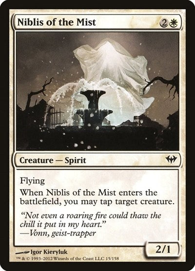 Niblis of the Mist (DKA) #15 Common (Lightly Played) Dark Ascension Magic: The Gathering: 2012