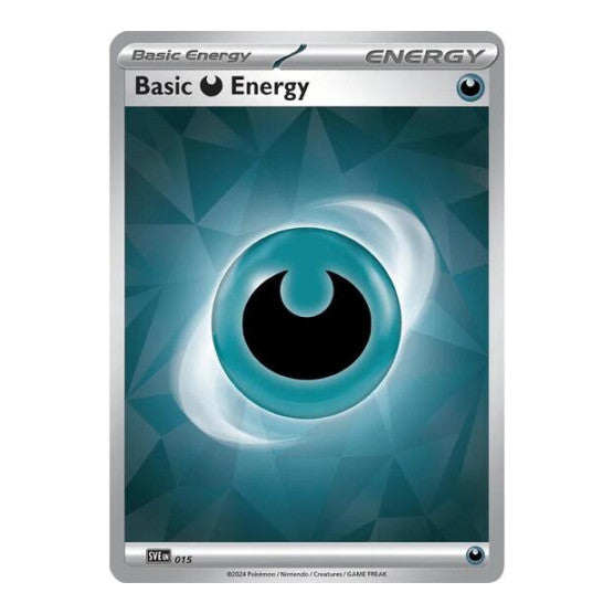 Basic Darkness Energy - 015 (SVE) #015 Common (Holofoil Lightly Played) SVE: Scarlet & Violet Energies Pokemon: 2023