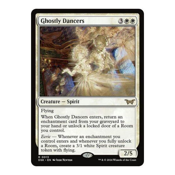 Ghostly Dancers (DSK) #13 Rare (Lightly Played) Duskmourn: House of Horror Magic: The Gathering: 2024