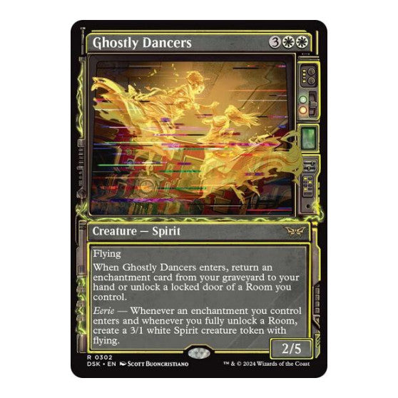 Ghostly Dancers (Showcase) (DSK) #302 Rare (Lightly Played) Duskmourn: House of Horror Magic: The Gathering: 2024