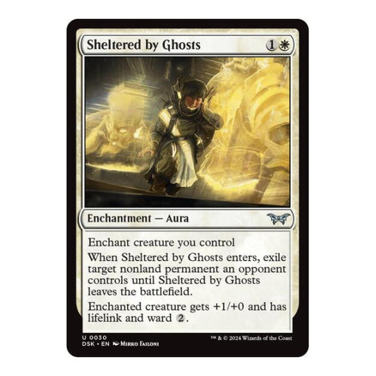 Sheltered by Ghosts (DSK) #30 Uncommon (Lightly Played) Duskmourn: House of Horror Magic: The Gathering: 2024