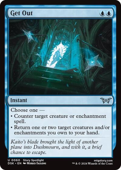 Get Out (DSK) #60 Uncommon (Lightly Played) Duskmourn: House of Horror Magic: The Gathering: 2024