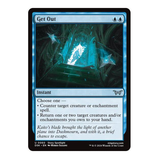 Get Out (DSK) #60 Uncommon (Lightly Played) Duskmourn: House of Horror Magic: The Gathering: 2024