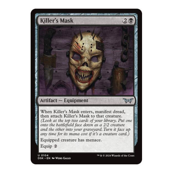 Killers Mask (DSK) #104 Uncommon (Lightly Played) Duskmourn: House of Horror Magic: The Gathering: 2024