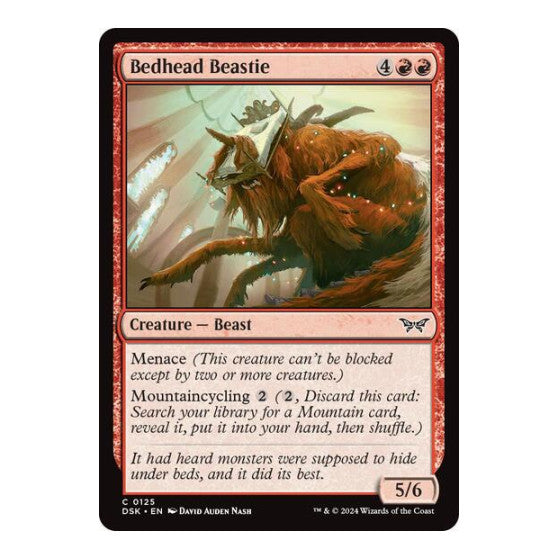 Bedhead Beastie (DSK) #125 Common Duskmourn: House of Horror Magic: The Gathering: 2024