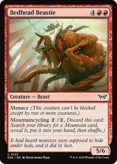 Bedhead Beastie (DSK) #125 Common Duskmourn: House of Horror Magic: 2024
