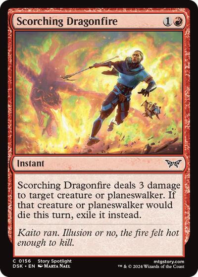 Scorching Dragonfire (DSK) #156 Common Duskmourn: House of Horror Magic: The Gathering: 2024