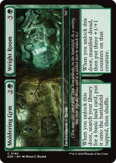Moldering Gym Weight Room (DSK) #190 Common (Foil Lightly Played) Duskmourn: House of Horror Magic: The Gathering: 2024