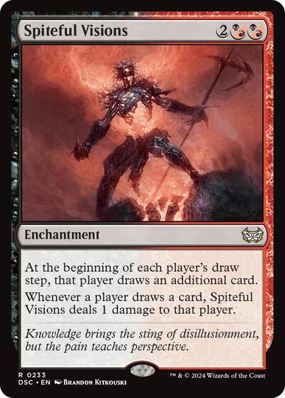 Spiteful Visions (DSC) #233 Rare (Lightly Played) Commander: Duskmourn: House of Horror Magic: The Gathering: 2024