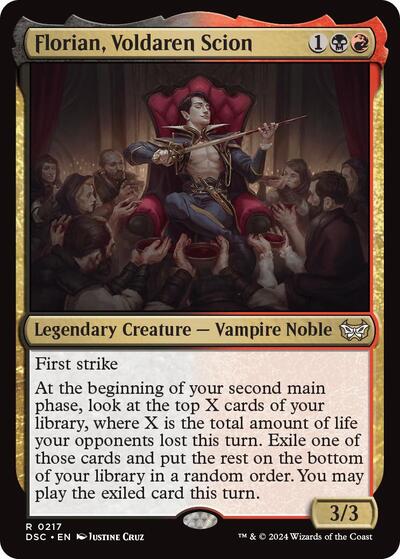 Florian Voldaren Scion (DSC) #217 Rare (Near Mint) Commander: Duskmourn: House of Horror Magic: 2024
