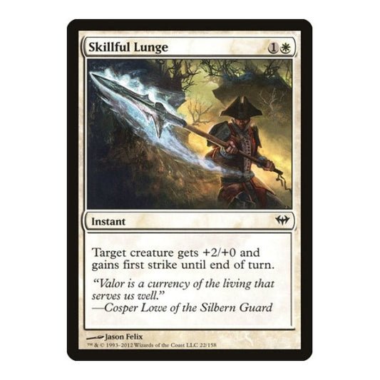 Skillful Lunge (DKA) #22 Common (Lightly Played) Dark Ascension Magic: The Gathering: 2012