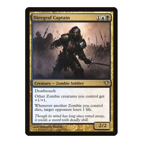 Diregraf Captain (DKA) #135 Uncommon (Lightly Played) Dark Ascension Magic: The Gathering: 2012