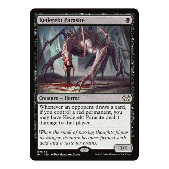 Kederekt Parasite (DSC) #144 Rare (Near Mint) Commander: Duskmourn: House of Horror Magic: The Gathering: 2024