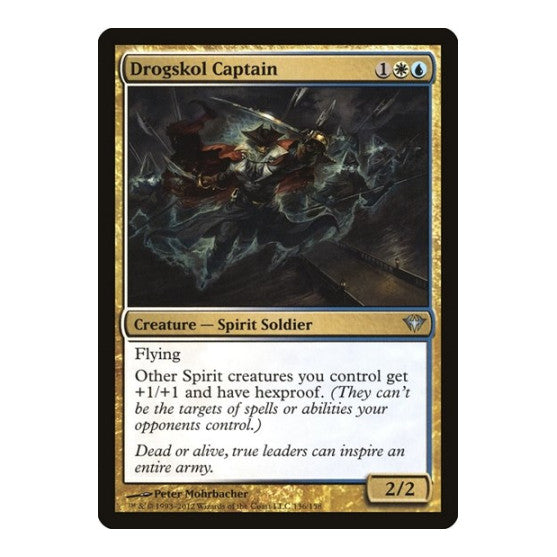 Drogskol Captain (DKA) #136 Uncommon (Lightly Played) Dark Ascension Magic: The Gathering: 2012