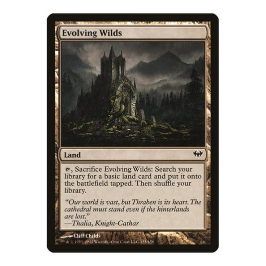 Evolving Wilds (DKA) #155 Common Dark Ascension Magic: The Gathering: 2012