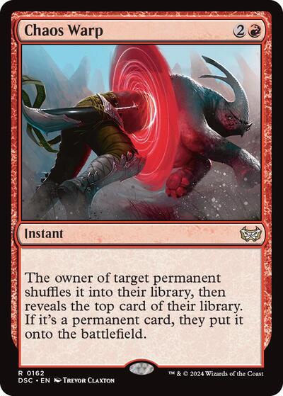 Chaos Warp (DSC) #162 Rare (Near Mint) Commander: Duskmourn: House of Horror Magic: The Gathering: 2024