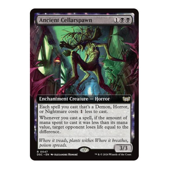 Ancient Cellarspawn Extended Art (DSC) #47 Rare (Lightly Played) Commander: Duskmourn: House of Horror Magic: The Gathering: 2024