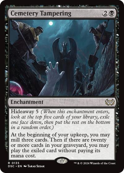 Cemetery Tampering (DSC) #135 Rare (Lightly Played) Commander: Duskmourn: House of Horror Magic: The Gathering: 2024