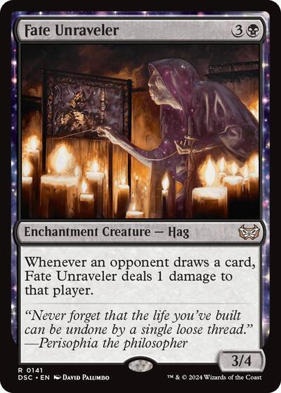 Fate Unraveler (DSC) #141 Rare (Near Mint) Commander: Duskmourn: House of Horror Magic: The Gathering: 2024