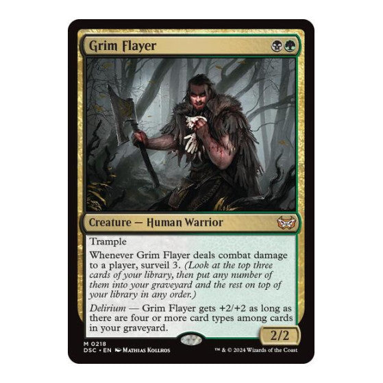 Grim Flayer (DSC) #218 Mythic Rare (Lightly Played) Commander: Duskmourn: House of Horror Magic: The Gathering: 2024