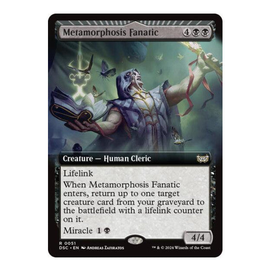 Metamorphosis Fanatic Extended Art (DSC) #51 Rare (Near Mint) Commander: Duskmourn: House of Horror Magic: The Gathering: 2024
