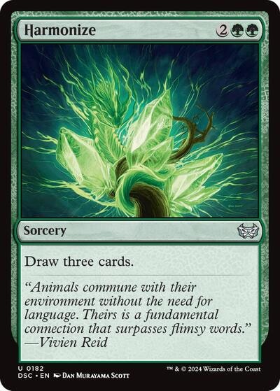 Harmonize (DSC) #182 Uncommon (Lightly Played) Commander: Duskmourn: House of Horror Magic: The Gathering: 2024