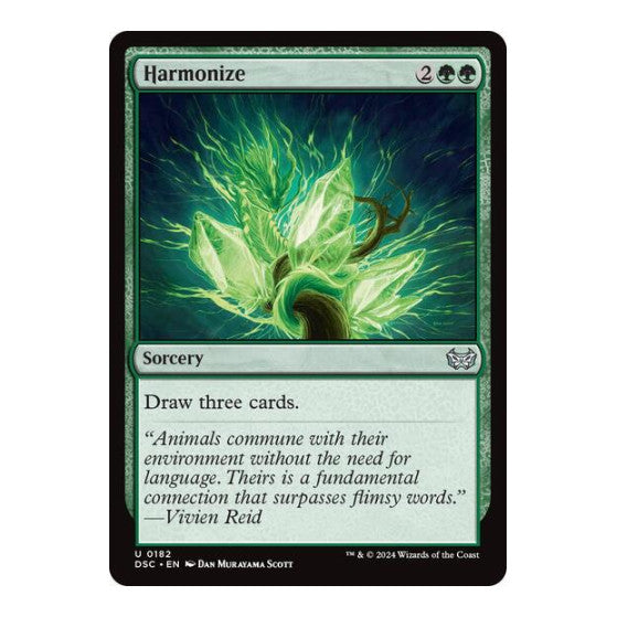 Harmonize (DSC) #182 Uncommon (Lightly Played) Commander: Duskmourn: House of Horror Magic: The Gathering: 2024
