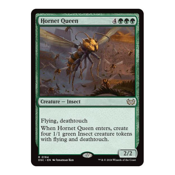 Hornet Queen (DSC) #184 Rare (Lightly Played) Commander: Duskmourn: House of Horror Magic: The Gathering: 2024