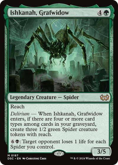 Ishkanah Grafwidow (DSC) #187 Mythic Rare (Lightly Played) Commander: Duskmourn: House of Horror Magic: The Gathering: 2024