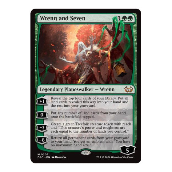 Wrenn and Seven (DSC) #207 Mythic Rare (Lightly Played) Commander: Duskmourn: House of Horror Magic: The Gathering: 2024