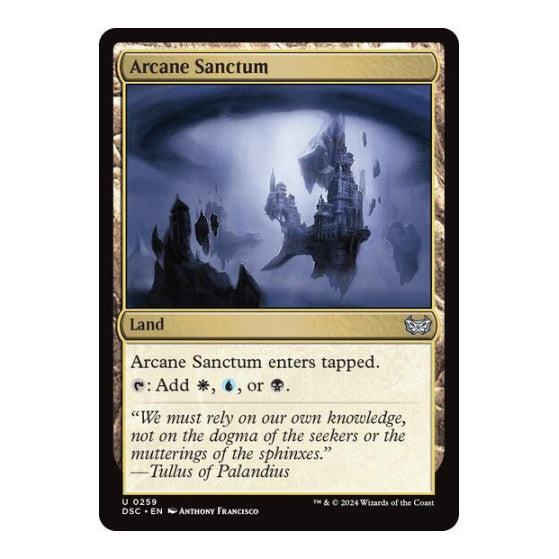 Arcane Sanctum (DSC) #259 Uncommon (Lightly Played) Commander: Duskmourn: House of Horror Magic: The Gathering: 2024
