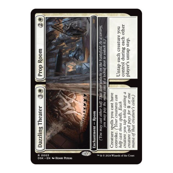 Dazzling Theater Prop Room (DSK) #3 Rare (Lightly Played) Duskmourn: House of Horror Magic: The Gathering: 2024
