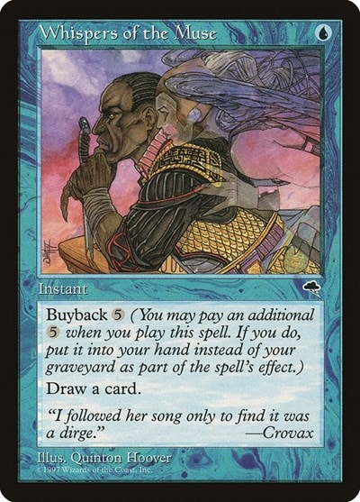 Whispers of the Muse (TMP) #103 Uncommon (Lightly Played) Tempest Magic: The Gathering: 1997