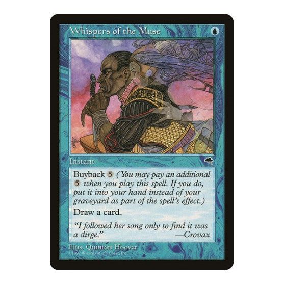 Whispers of the Muse (TMP) #103 Uncommon (Lightly Played) Tempest Magic: The Gathering: 1997
