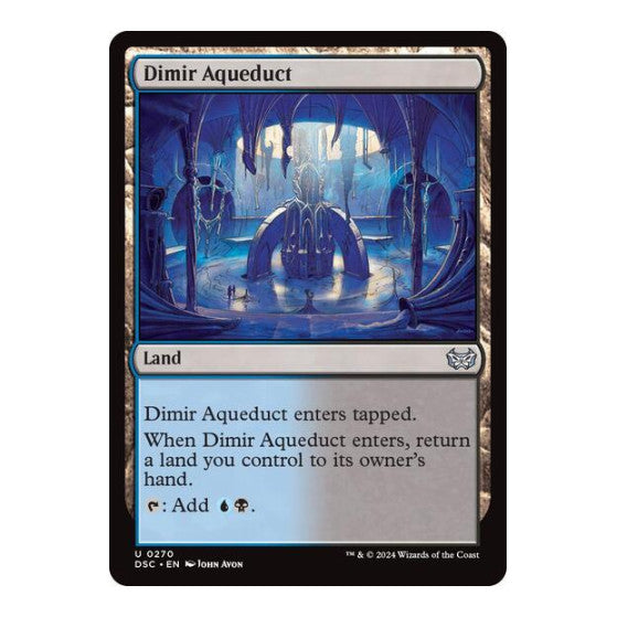 Dimir Aqueduct (DSC) #270 Uncommon (Lightly Played) Commander: Duskmourn: House of Horror Magic: The Gathering: 2024