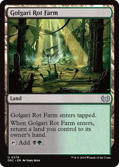 Golgari Rot Farm (DSC) #279 Uncommon (Lightly Played) Commander: Duskmourn: House of Horror Magic: The Gathering: 2024